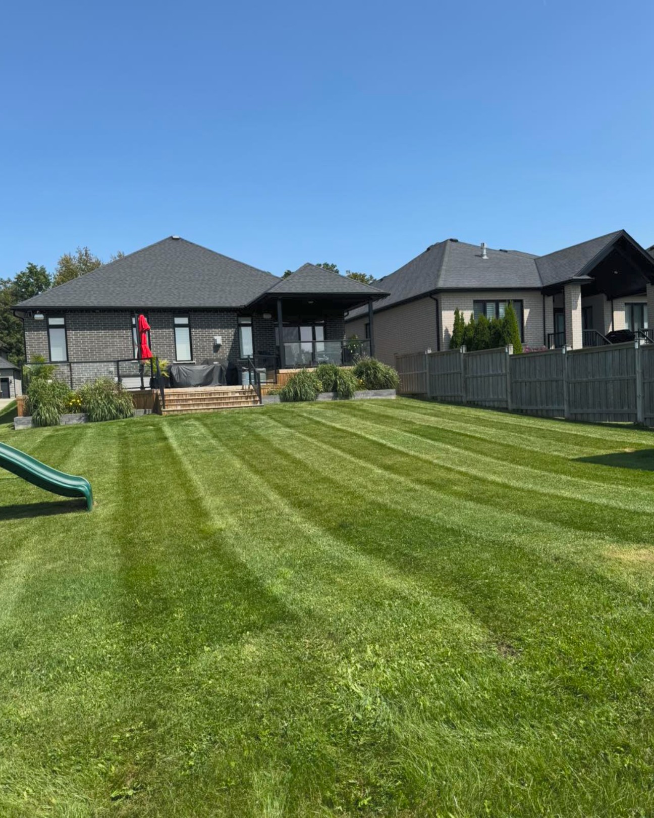 home with beautiful landscaping